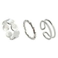 thumbnail image 1 of Anillos apilables para mujeres y anillos de moda Set 3 PCS Oro y plata Anillo Set para mujeres y niñas, 1 of 3