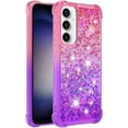 thumbnail image 3 of Compatible with Samsung Galaxy A35 5G Case Girls Women Liquid Glitter Heavy Duty Shockproof Soft TPU Bumper Silicone Slim Protective Cover for Samsung Galaxy A35 5G Gradient Pink, 3 of 12