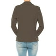 thumbnail image 4 of Women's Casual Office Work Long Sleeve Fitted Open Front Blazer Pack of 2, 4 of 6