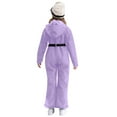 thumbnail image 2 of TiaoBug Kids Snow Suit for Girls One Piece Ski Suit Hooded Jumpsuit Waterproof Mountaineering Hiking Overalls Light Purple 14, 2 of 7