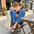 thumbnail image 5 of Cushionaire Caper Jelly Sandals for Women, Comfortable Womens Slides with Cushioned Footbed and Wide Widths Available, 5 of 24