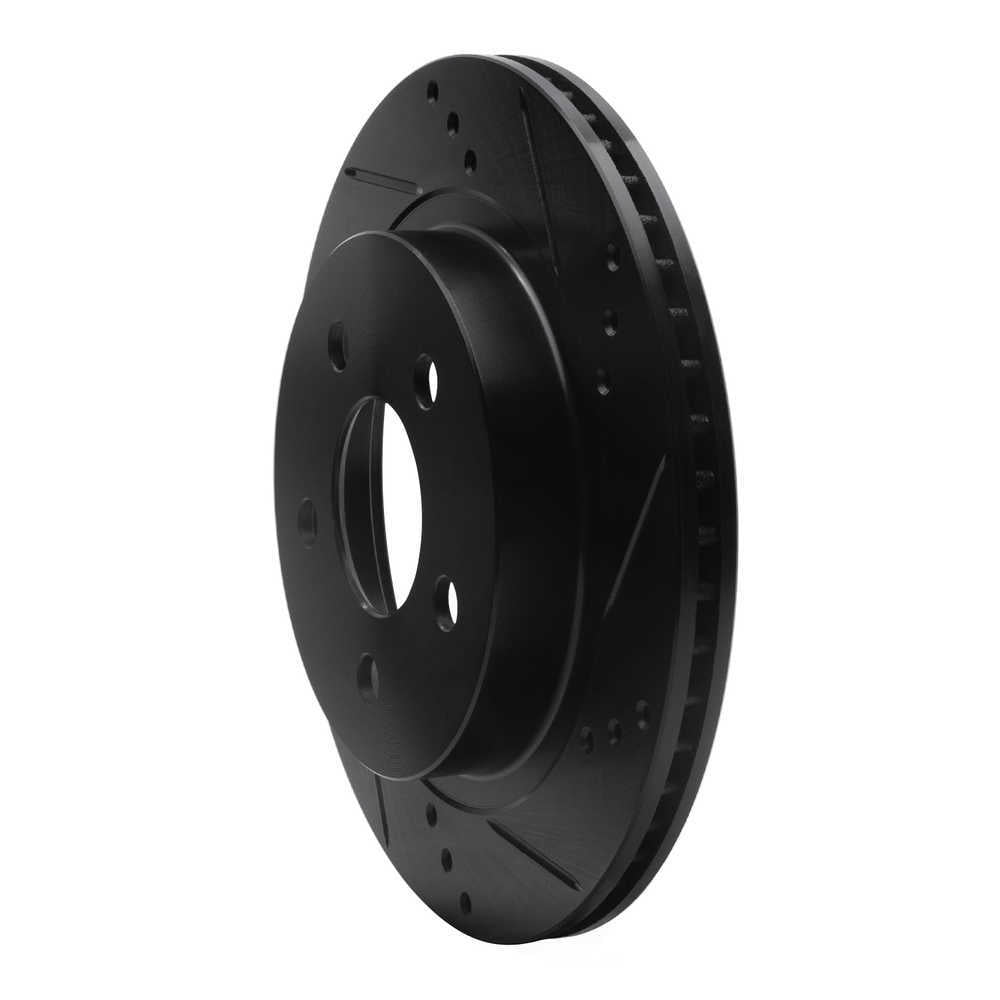 Dynamic Friction Company 633-47025R DFC Brake Rotor - Drilled And Slotted - Black