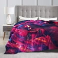 thumbnail image 4 of Throw Blanket Cyberpunk Futuristic Portrait For Couch-Ultra-Soft Micro Fleece Sofa Bed Camping Travel Blanket For Kid Baby Boys Girls Adults 80"X60", 4 of 8