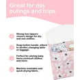 thumbnail image 4 of BABY 3 Cloth Diaper Wet Dry Bags Waterproof Reusable with Two Zippered Pockets Travel Beach Pool Daycare Soiled Baby Items Yoga Gym Bag for Swimsuits or Wet Clothes Small Medium Large 3L-ZM26, 4 of 4