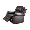 thumbnail image 6 of Modern Faux Leather Manual Reclining Sofa Loveseat Chair Set Living Room SET for Living room, Apartment and game room, 6 of 8