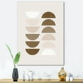thumbnail image 2 of Designart ' Abstract Moon and Sun Geometrics In Terracotta II ' Modern Canvas Wall Art Print, 2 of 4