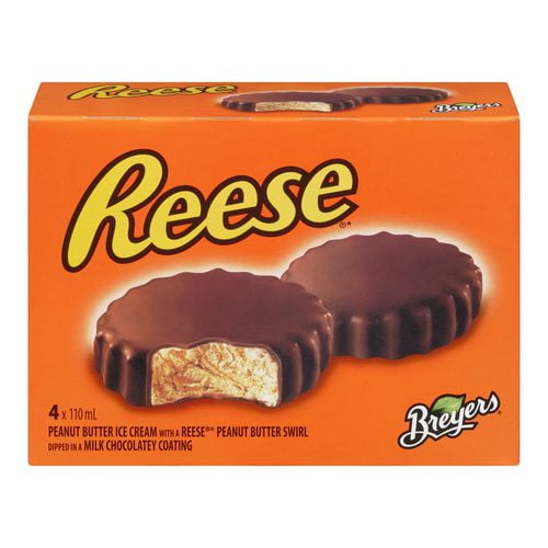 Crème glacée Breyers Reese Reese Beurre D'Arachide Avec Voie Lactée Chocolat Revêtement 100 ML