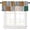 Style-16, variant on Wildlife Leopard Print Kitchen Curtain Valance, Modern Wild Animal Snake Skin Animal Skin Python Pattern Window Valance, for Bedroom Living Room Cafe Bathroom 1 Panels W54xL18in