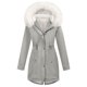 thumbnail image 2 of AUNVITO Women's Winter Parka Fleece Lined Hooded Drawstring Windproof Casual Warm Coat, 2 of 9