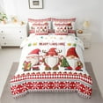 thumbnail image 2 of jejeloiu Merry Christmas Bedding Comforter Set 7-Piece,Cartoon Xmas Gnome King Bedding Sets,Happy New Year Bed Sheets For Children,Super Cozy Room Decor Reversible, 2 of 8