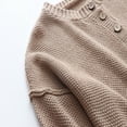 thumbnail image 5 of GigrtiJin Women's Oversized Sweaters Long Sleeve Loose V Neck Button Pullover Tops Solid Color Knit Casual Blouse, 5 of 6