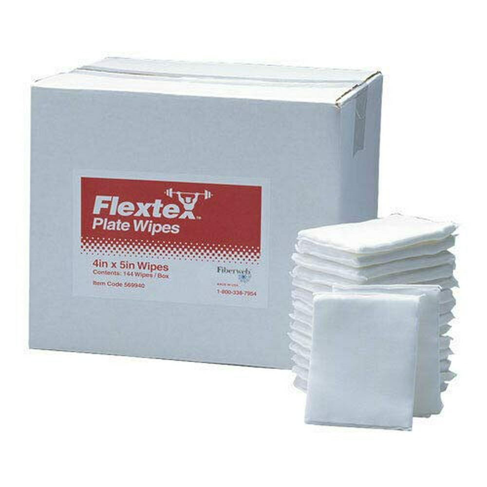 Flextex Plate Wipes Case of 144 Wipes