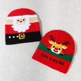 thumbnail image 3 of Gorros navideños de punto para niño, gorro cálido para fiesta de año nuevo, decoración navideña, 2023, 3 of 4