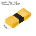 thumbnail image 3 of Unique Bargains 43.3' Absorb Sweat Non-Slip PU Tennis Racket Overgrip Tape Wraps Yellow 12 Pack, 3 of 6