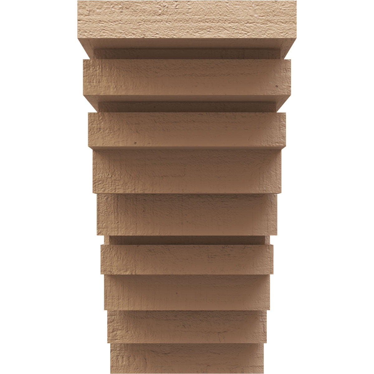11"W x 22"D x 22"H Classic Landon Rough Cedar Woodgrain TimberThane Corbel, Primed Tan
