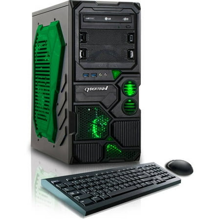 CybertronPC Borg-709 Gaming Desktop PC with AMD FX-6300 Quad-Core Processor, 8GB Memory, 1TB Hard Drive and Windows 10 Home (Monitor Not Included)