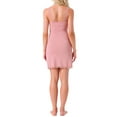 thumbnail image 3 of INSPIRE CHIC Womens Ribbed Nightgown Spaghetti Strap Sleepwear Dress Lace Trim Sleeveless Sexy Tank Nightshirt S Light Pink, 3 of 5