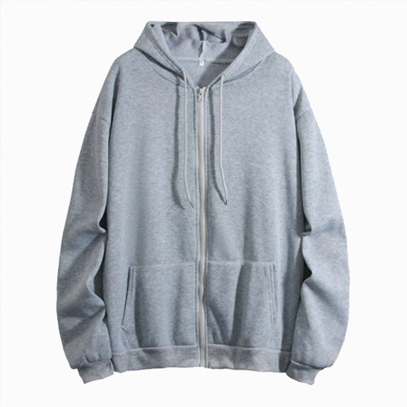gibobby Womens Zip Up Hoodies Cropped Sweatshirts Casual Comfy Cute Fleece Jackets Fashion Trendy Fall Winter Outfits 2026 Y2K Clothes Hoodie Women (Grey,L)