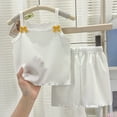 thumbnail image 2 of CAICJ98 Toddler Baby Summer Clothes Girl 3 6 12 18 Months 2T 3T 4T 5T Girls Outfits Cute Dinosaur Tank Tops+Shorts Outfits Lightweight Elastic Cotton Short Sets (White,5-6 Years), 2 of 4