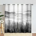 thumbnail image 4 of Foggy Forest Curtains for Bedroom 42x84inch Natural Landscape Window Curtain Grey Mist Mountain Blackout Curtains Insulated Room Darkening Window Drapes for Living Room 2 Panels CLOKSP1000, 4 of 8