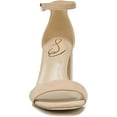 thumbnail image 4 of Sam Edelman Daniella Oatmeal Suede Ankle Strap Block Heeled Open Toe Sandals (Oatmeal Suede, 5), 4 of 6