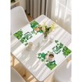 thumbnail image 5 of Happy St. Patrick's Day Placemats Set of 4, Cartoon Green Elf Lucky Shamrock Placemats for Dining Table, Place Mats for Kitchen Tabletop, Waterproof Wipeable Dining Table Mats Set, 5 of 9