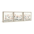 thumbnail image 2 of Marmont Hill Field of Pink Flowers Triptych, 12" x 36", 2 of 4