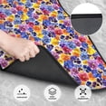 thumbnail image 3 of Salouo The Garden Tricolor Pansy Flower for Car Floor Mat Set of 4–Car Carpet Mats - Car Mats with Anti-Slip Backing & Driver Heel Pad Universal Fit for Cars, Trucks, SUVs, and Vans, 3 of 6
