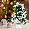 thumbnail image 5 of EGNMCR Small Christmas Tree,Tabletop Mini Xmas Tree,9" Artificial Little Potted for Christmas Decor,Suitable for Weddings, Holidays, Christmas and Other Festivals, 5 of 6
