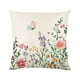 thumbnail image 1 of Fundas De Cojín Con Flores 45 X 45 Cm Fundas De Cojín Con Flores Primaverales Decoración De Fundas De Cojín Para Las Vacaciones De Primavera Funda De Cojín De Lino Con Jardín De Flores, Mariposas, 1 of 7