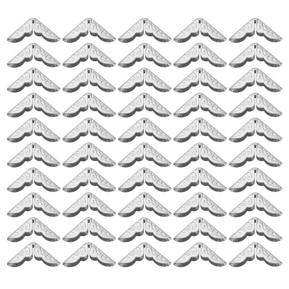 15mm Metal Book Corners,50pcs Photo Corners Book Corners Protector Retro Metal Decorative for Crafting,Silver Tone