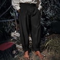 thumbnail image 2 of Cmfcve Mens Medieval Pirate Pants Renaissance Viking Knicker Cotton Gothic Costume Trousers, 2 of 5