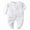 Solid White, variant on ATAIKU Infant Baby Boys' Sleep and Play Footed Pajamas One-Piece Sleeper Button Romper Jumpsuit Cotton PJs For Newborn