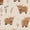 Color 2, variant on Peel and Stick Wallpaper Cute Highland Cow Brown Fluffy Cattle Minimal Botanical Wall Mural 17.7in x 9.8ft Self Adhesive Removable Wall Paper Renter Friendly Wallpaper for Nursery Bedroom Cabinets