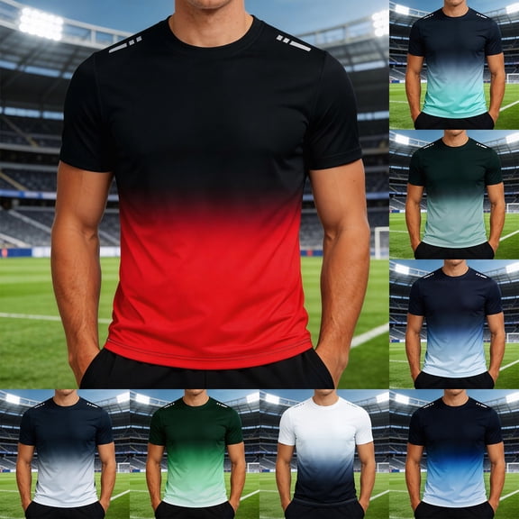 Plus Size T Shirts for Men 5 Pack Trendy Slim Fit Crewneck Streetwear Tees Casual Shirt Summer Classic Basic Lightweight Fashion Tees