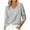 Gray, variant on ShiShine Womens Long Sleeve V Neck Sweaters 2025 Fall Casual Classic Soft Loose Fit Basic Pullover Jumper Top