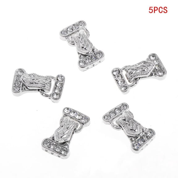 Necvior 5Pcs/Set 24x14mm Magnetic Jewelry Clasps 3 Strand for Rhinestone Jewelry Accesso
