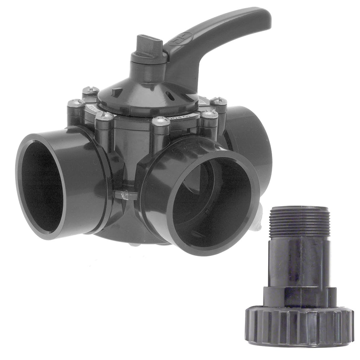 Hayward PSV3SM PSV Pool 3Way Water Diverter Valve with External Union