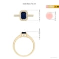 thumbnail image 5 of ANGARA Natural 1.05 ct Blue Sapphire Engagement Ring with Diamond Halo in 14K Yellow Gold for Women (Size-7x5mm) | September Birthstone, Anniversary, Jewelry Gift for Women | Natural Sapphire Ring, 5 of 9