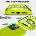 thumbnail image 3 of Compatible with iPhone 12 Pro Max Case, Soft Liquid Silicone Full Body Protective Case with [Anti-Scratch Microfiber Lining] [Camera Protective] [Support Wireless Charging] - Fluorescent Green, 3 of 14