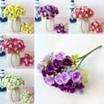 thumbnail image 5 of Artificial Flower Bouquet with 21 Roses for Wedding Home Decor, 5 of 7