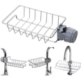 thumbnail image 1 of Hottest Sponge Holder for Kitchen Sink,Sponge Holder Over Faucet Kitchen Sink Caddy Organizer, Faucet Drainage Shelf, Stainless Steel Detachable Hanging Faucet Drain Rack for Kitchen Bathroom, 1 of 6
