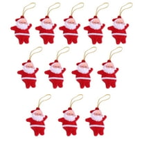 KALLORY Home Decoration Mini Santa Ornaments 24Pcs 1.97X1.77In