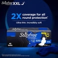 thumbnail image 2 of Stayfree Advanced XXL All Night Sanitary Pads | 42 Ultra Thin Pads for Ultra Comfort | 40% Longer | Ideal for Heavy Flow, 2 of 8