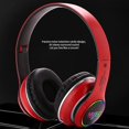 thumbnail image 3 of Bluelans St-l63 auriculares estéreo plegables inalámbricos compatibles con Bluetooth 5,0 con micrófono y luz Led, 3 of 5