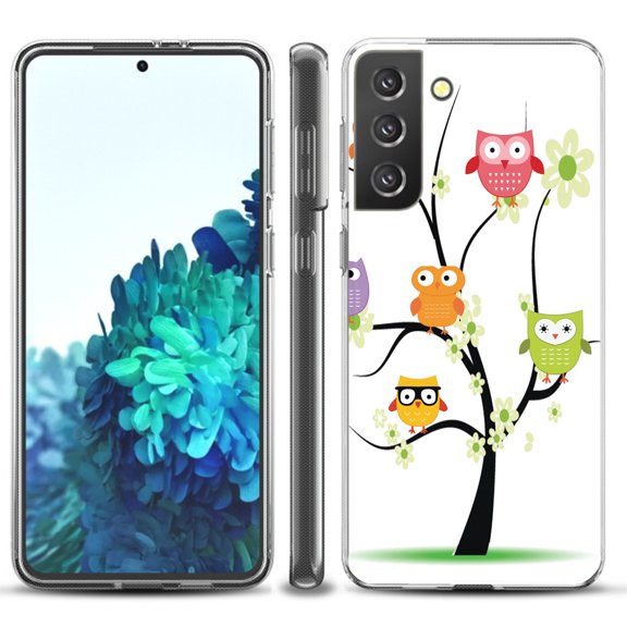 Slim-Fit TPU Protective Phone Case compatible with Samsung Galaxy S21  5G / S21 PLUS 5G, by OneToughShield ® - Tree Owl