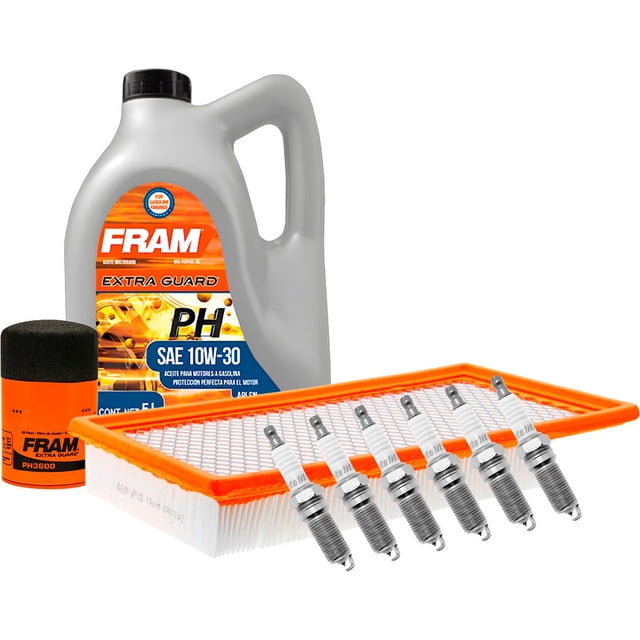 Kit De Afinación Con Aceite 10W30 Mineral, Bujías Iridio, Filtro De Aire Y Filtro De Aceite 9 Piezas Compatible con Mazda Cx-9 V6 3.7L DE 2008 A 2015