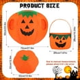 thumbnail image 2 of 3PCS Pumpkin Costume Adult Set for Women Men Unisex, Funny Halloween Pumpkin Costume with Pumpkin Hat and Pumpkin Bag for Halloween Party Cosplay Role Play Fancy Dress, 2 of 7