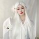 thumbnail image 3 of Pelucas Rectas Blancas Largas, Estilo Realista antideslizante Duradero Elegantes Pelucas Largas y Largas para cosplay, 3 of 7