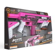 Adventure Force Tactical Strike Nexus Pro X2 Ultimate Half-Length Pro Foam Dart Blaster, up to 200 ft with Accuracy Booster and Protective Eyewear, 14+
